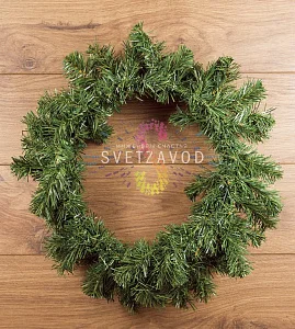 Узнайте цену и условия оптового заказа на этот новогодний венок! Рождественский еловый венок, Ø45см, ветки ПВХ, Neon-Night