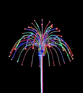 Узнайте выгодную цену и условия для оптового заказа! Световой фейерверк "Магнолия", 2,6х2,2м, мульти, 24Вт, 48 лучей